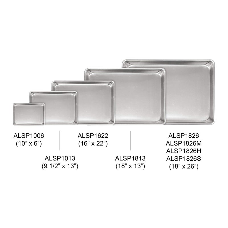 Thunder Group Excellante 9 1/2" X 13" Quarter Size Aluminum Sheet Pan, Comes In Each - Image 4